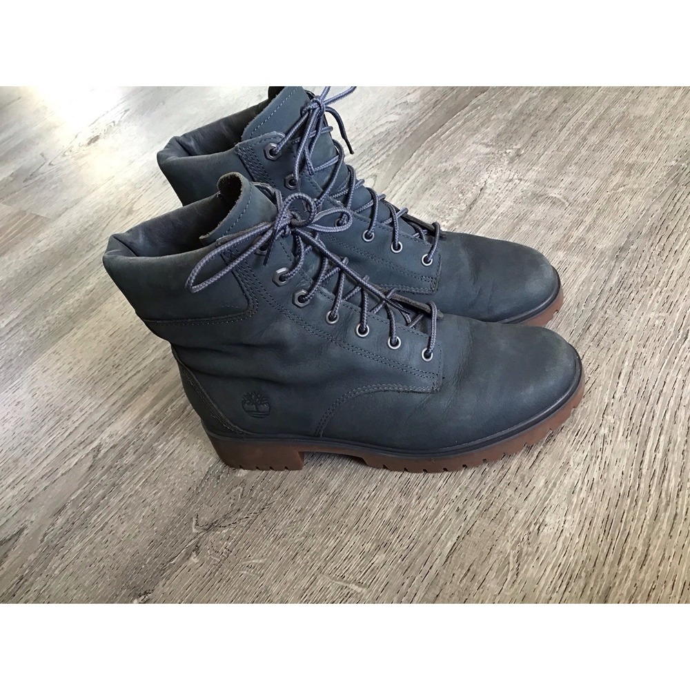 Timberland Womens Size 7 Ankle Boots Nellie Double Waterproof Gray Booties A5819